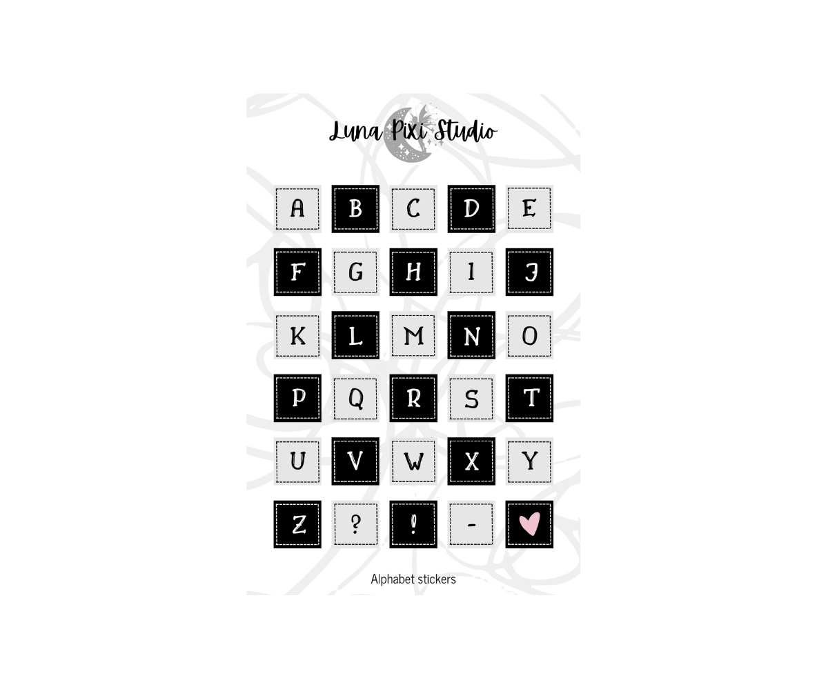 Alphabet Stickers
