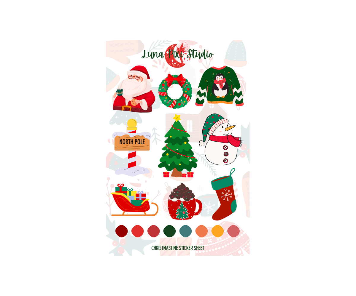 Christmastime Sticker Sheet