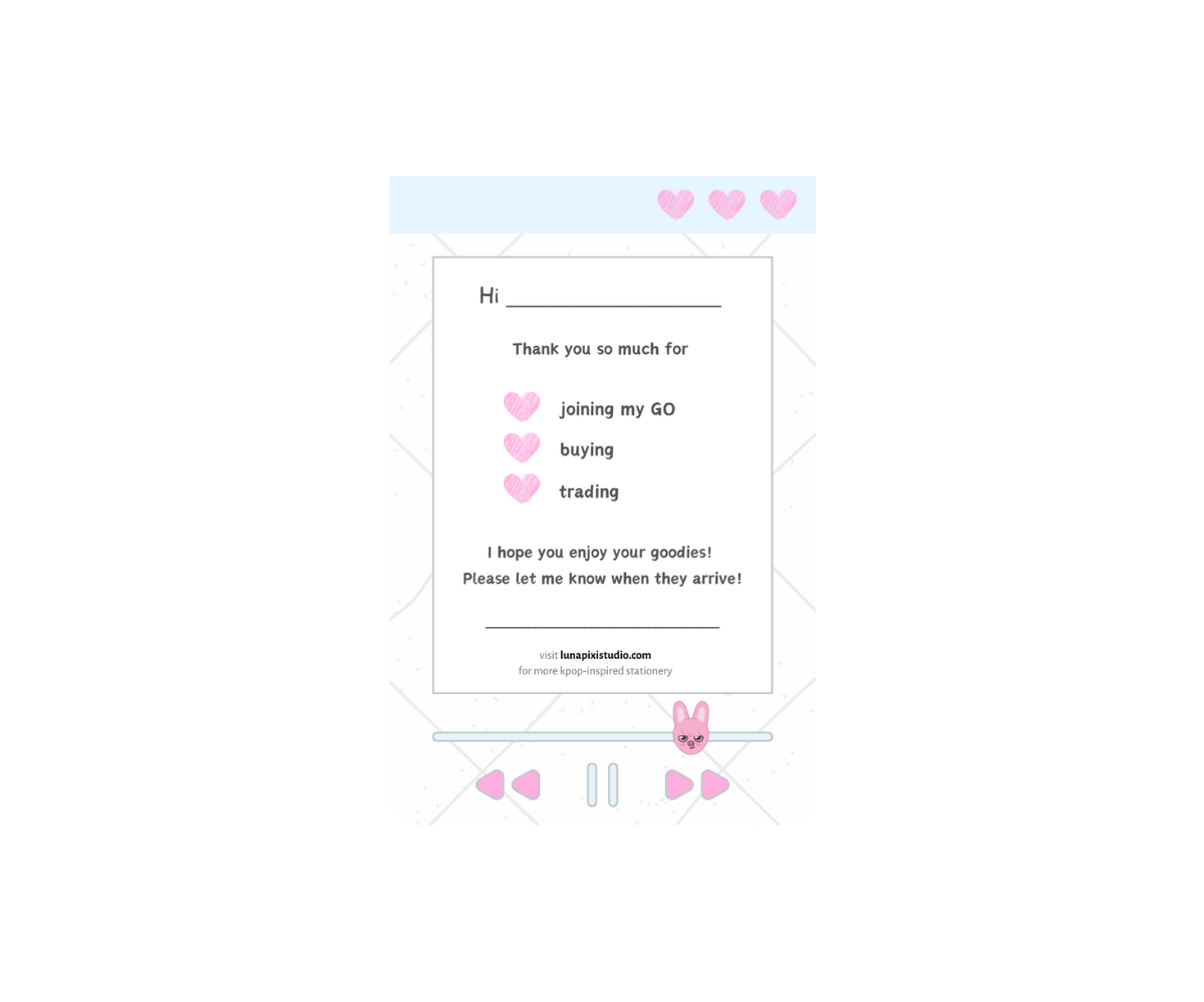 Skzoo Trading Notecards