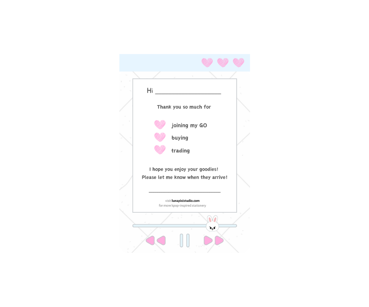 Skzoo Trading Notecards