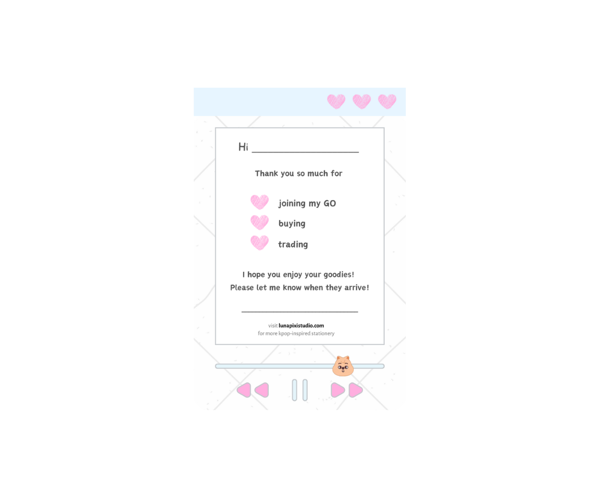 Skzoo Trading Notecards