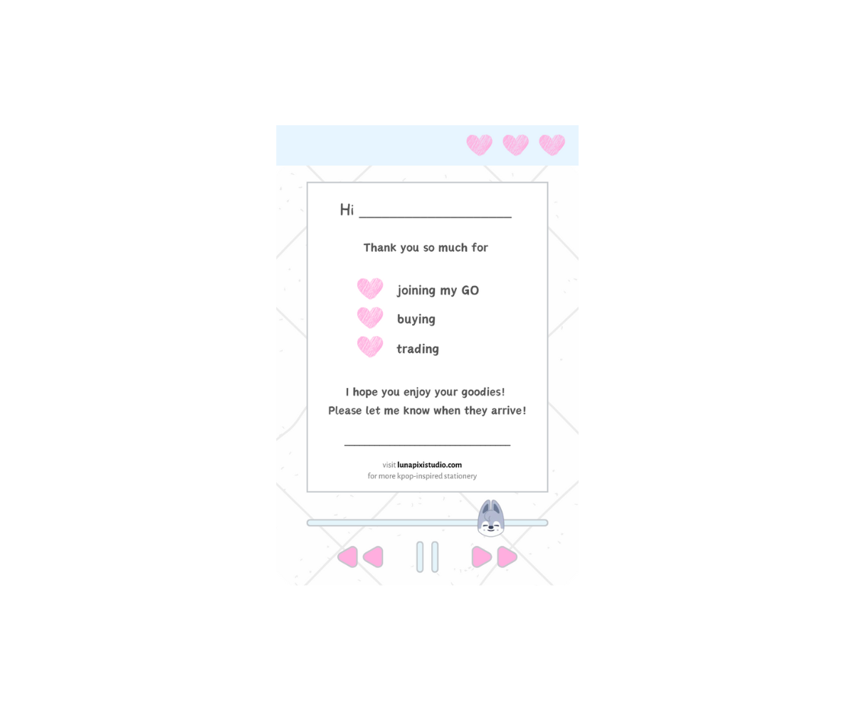 Skzoo Trading Notecards