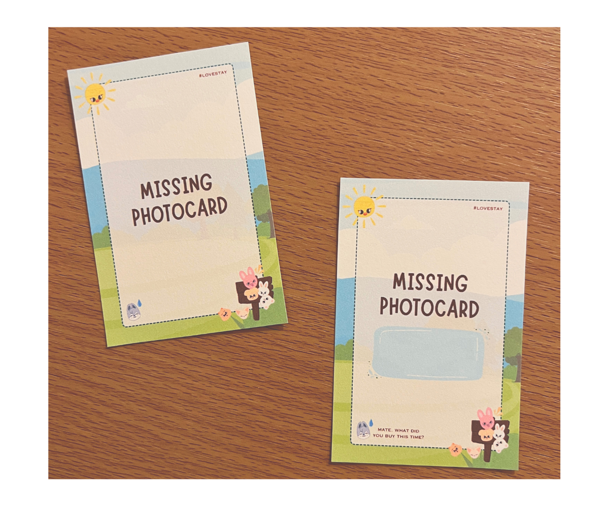 Skzoo Boy Paper Placeholders