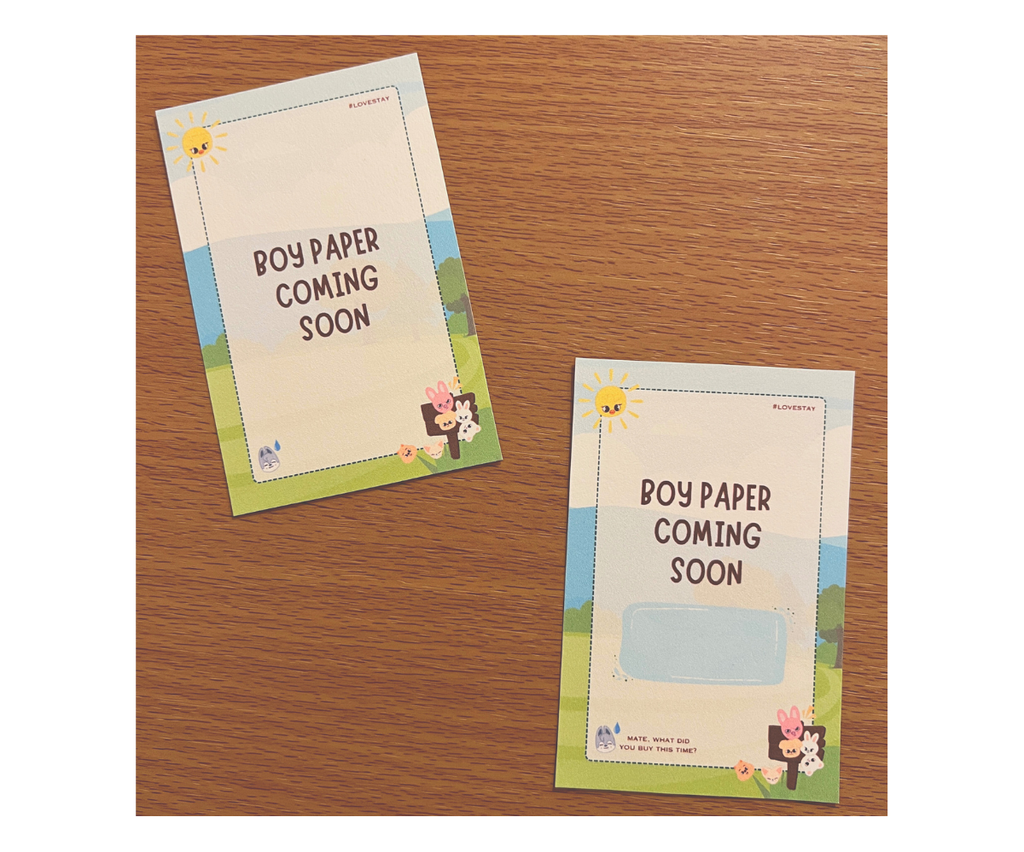 Skzoo Boy Paper Placeholders