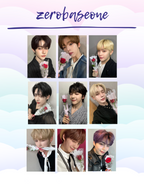 zerobaseone lucky draw with a rose