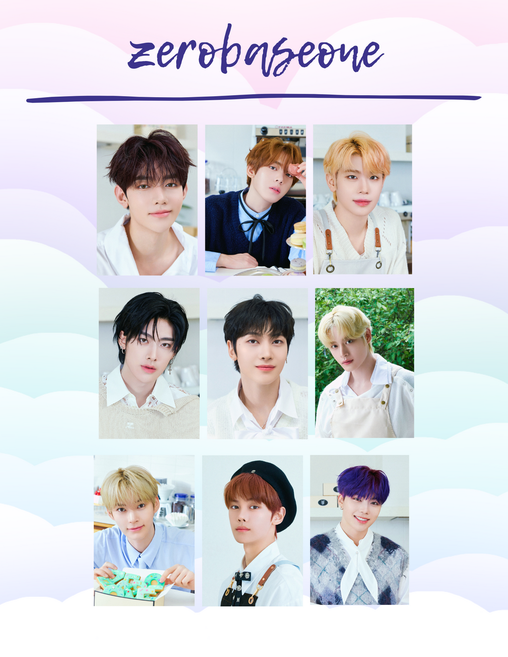 zerobaseone lucky draw seasons greetings concept