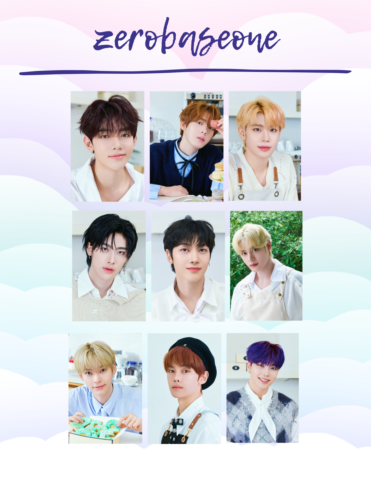 zerobaseone lucky draw seasons greetings concept