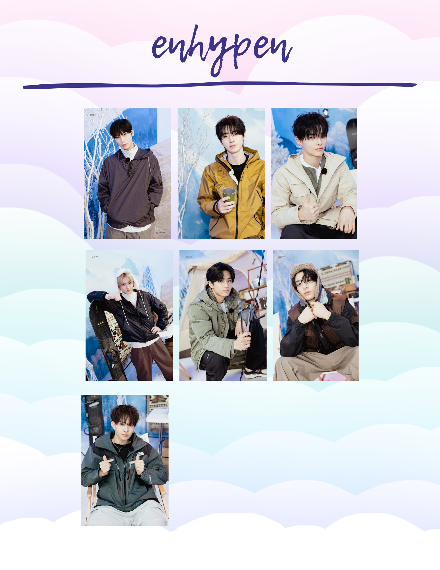 enhypen lucky draw winter concept