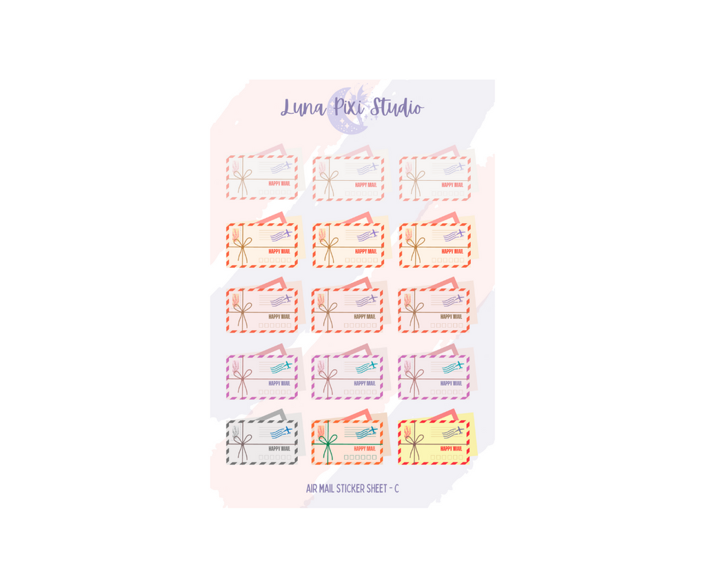 Air Mail Sticker Sheet