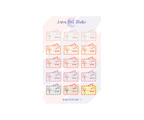 Air Mail Sticker Sheet