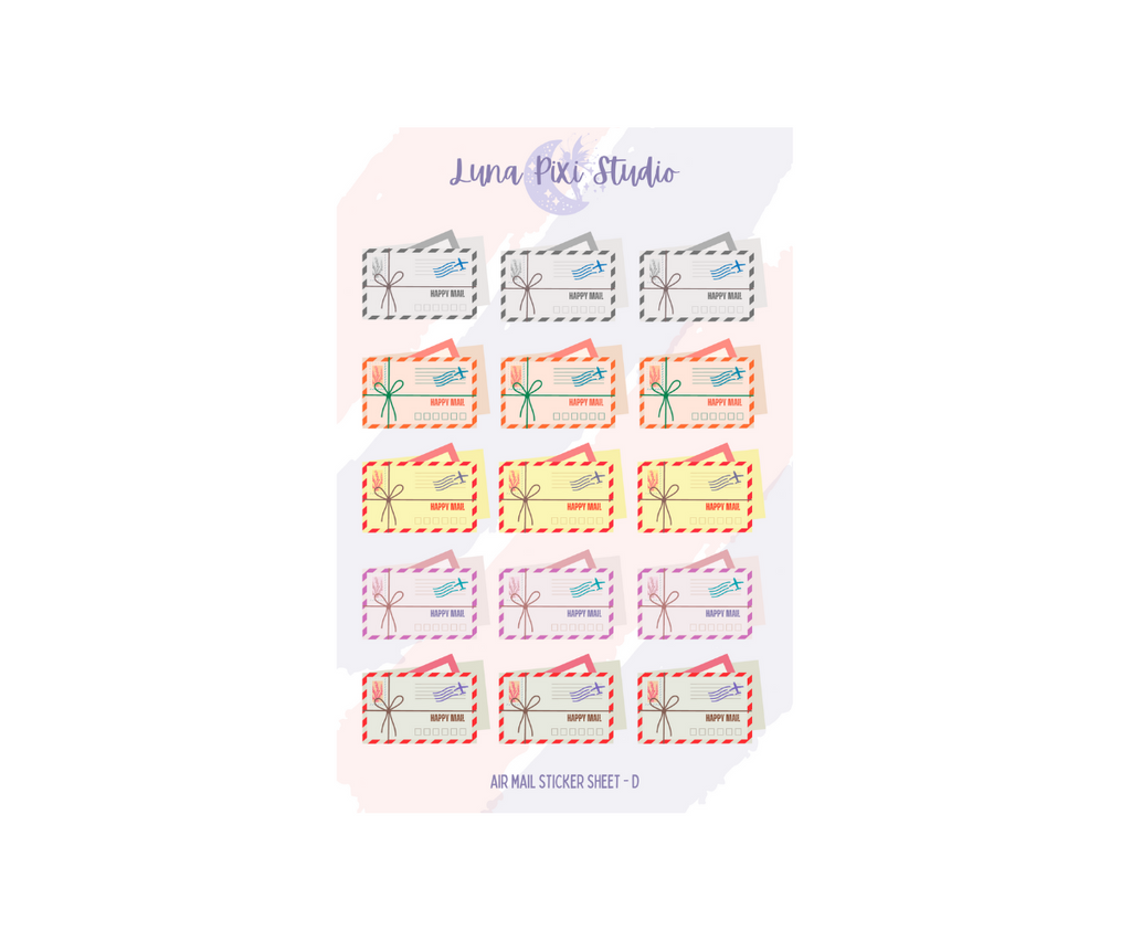 Air Mail Sticker Sheet