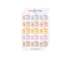 Air Mail Sticker Sheet