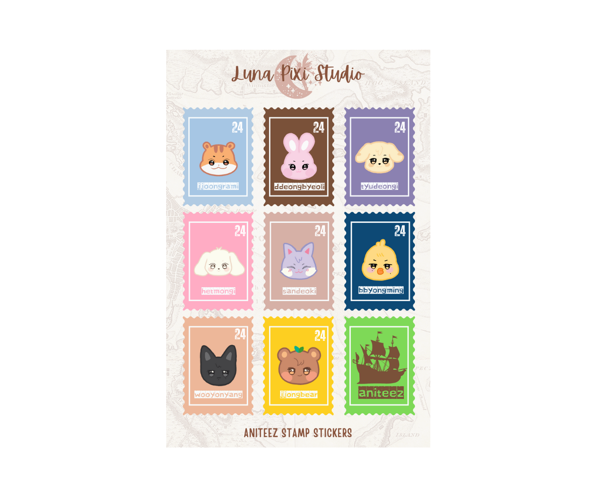 Aniteez Stamp Stickers