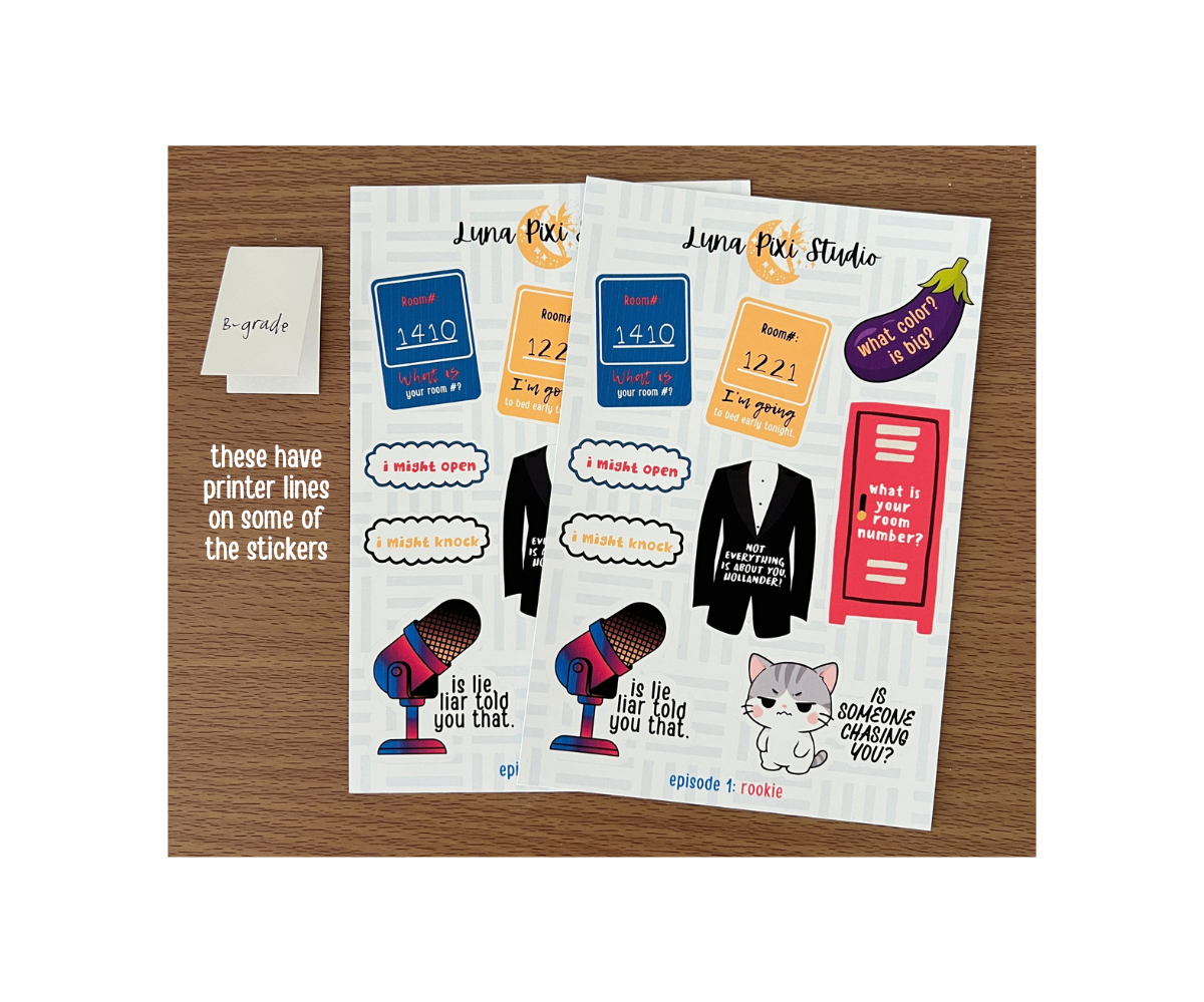 Heated Rivalry Quotes Sticker Sheet