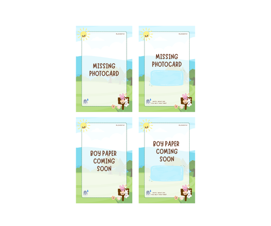 Skzoo Boy Paper Placeholders