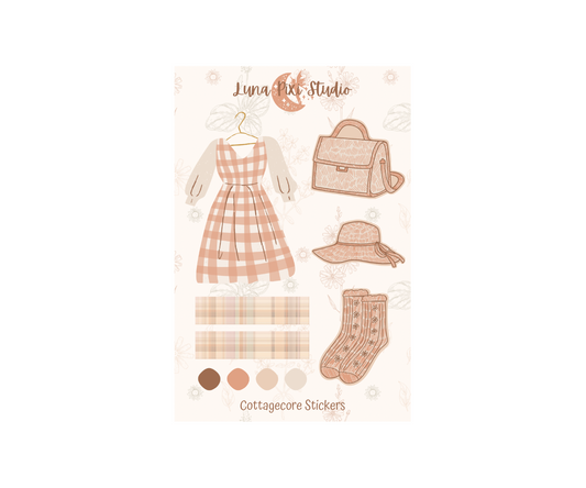 Cottagecore Mini Sticker Sheet