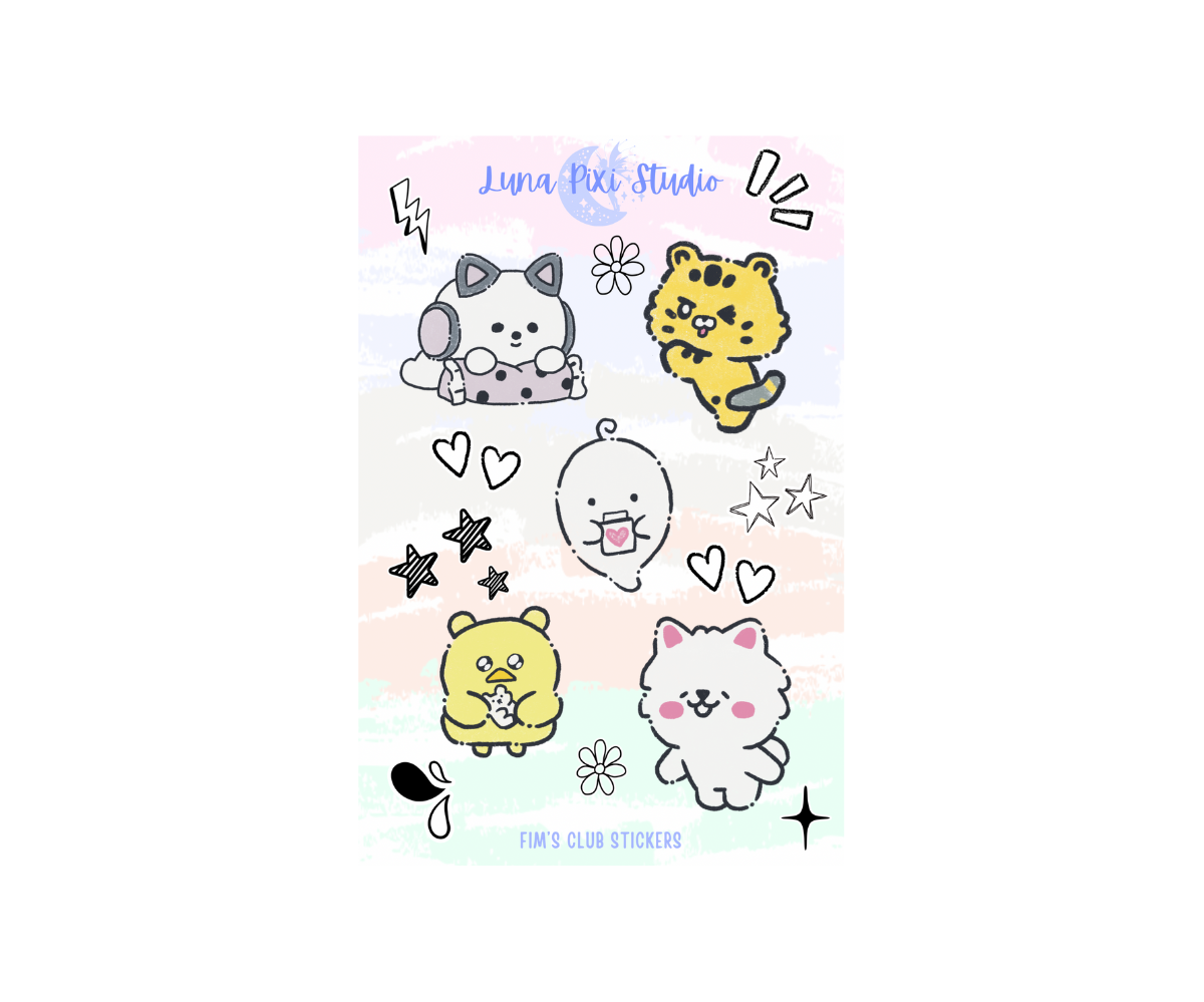 Fim's Club Stickers