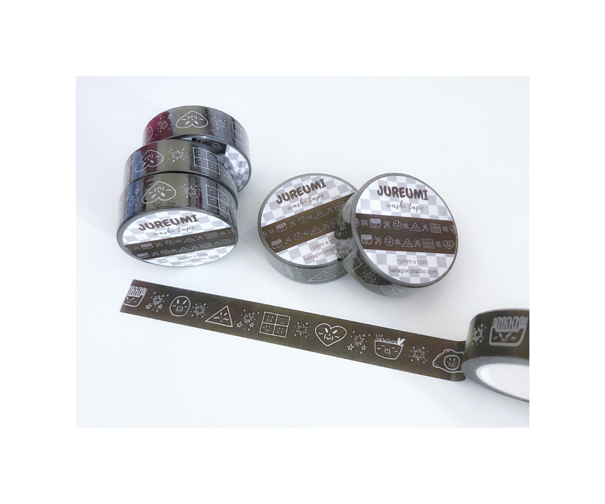 Jureumi Black Washi Tape