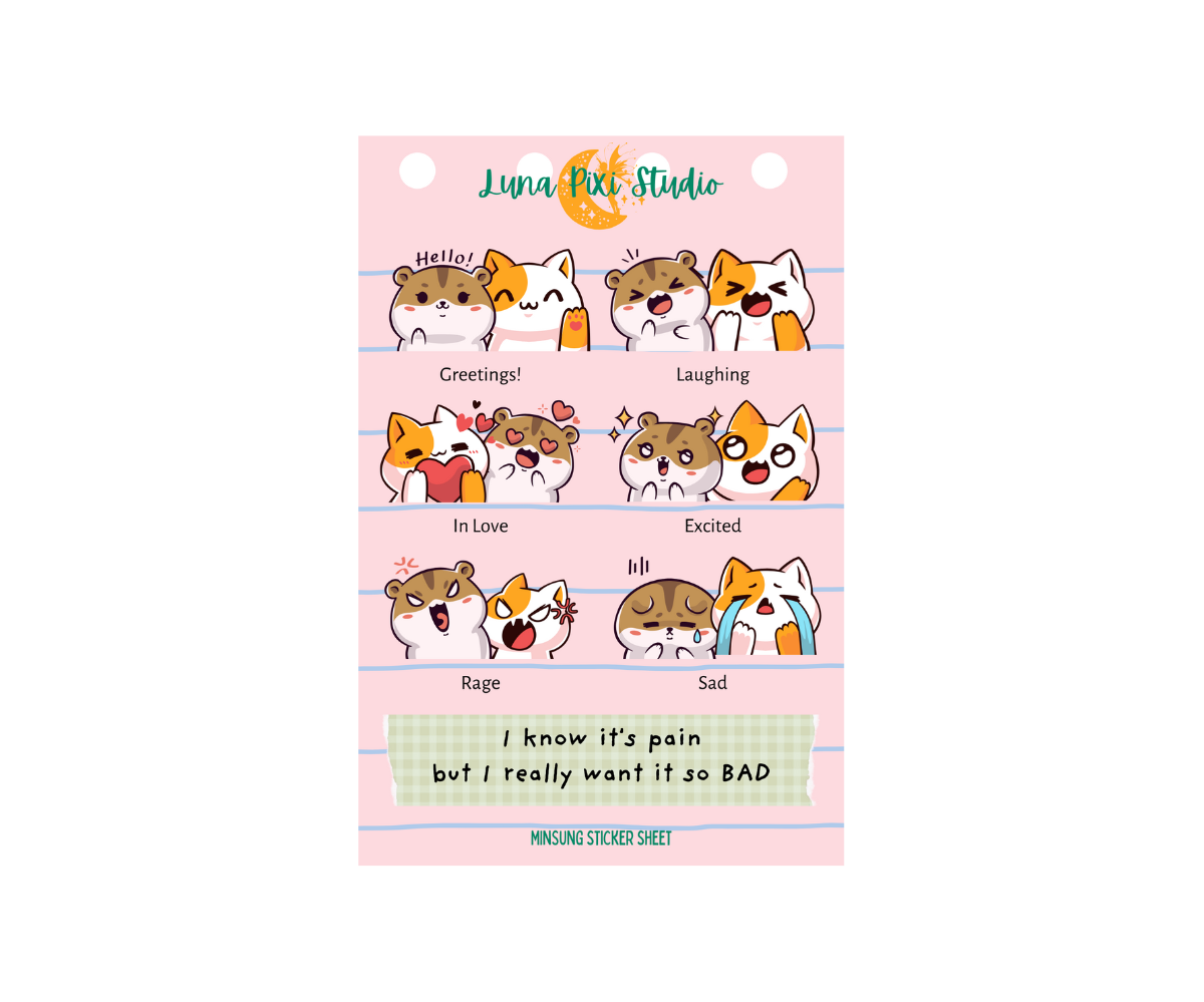 MinSung Sticker Sheet