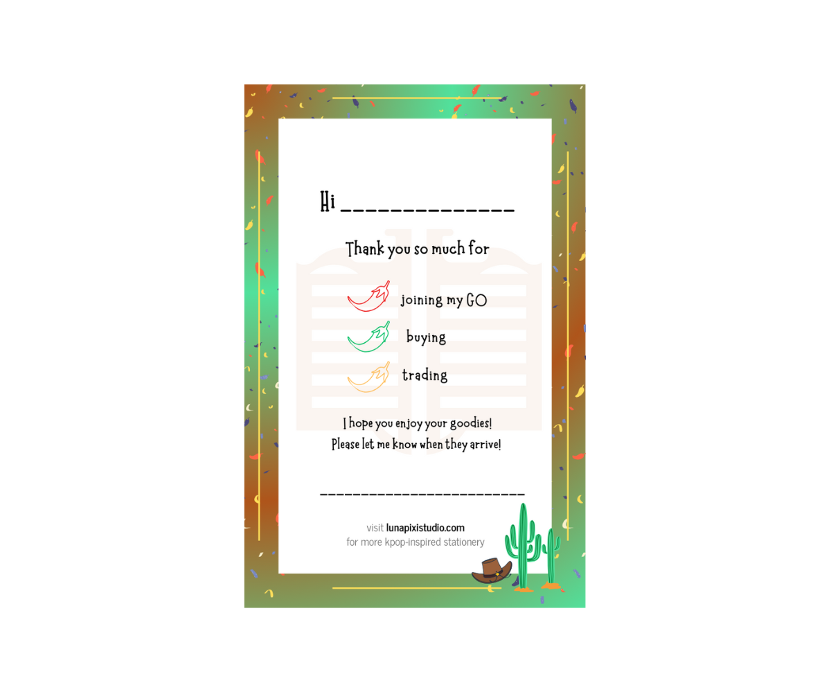 Bouncy PC Trading Notecards