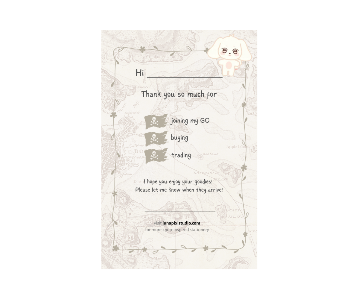 Aniteez Trading Notecards