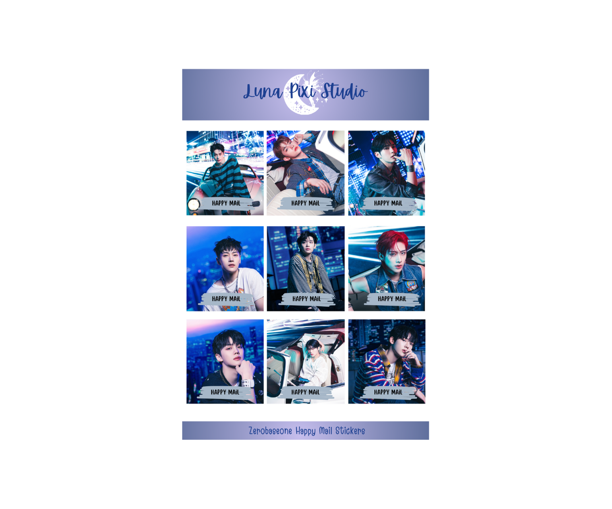 Zerobaseone Happy Mail Stickers