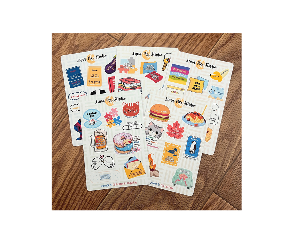Heated Rivalry Quotes Sticker Sheet