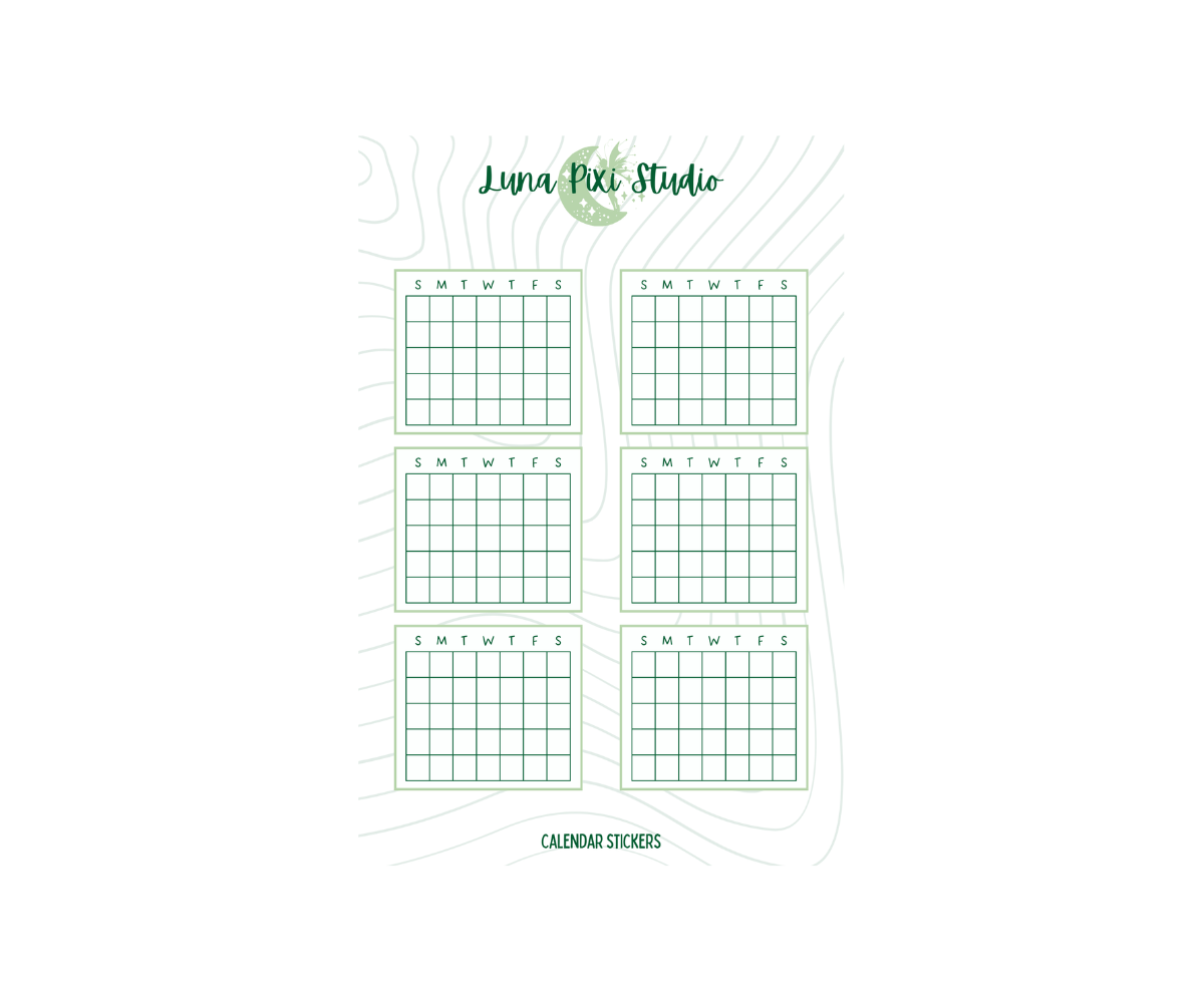 Calendar Stickers
