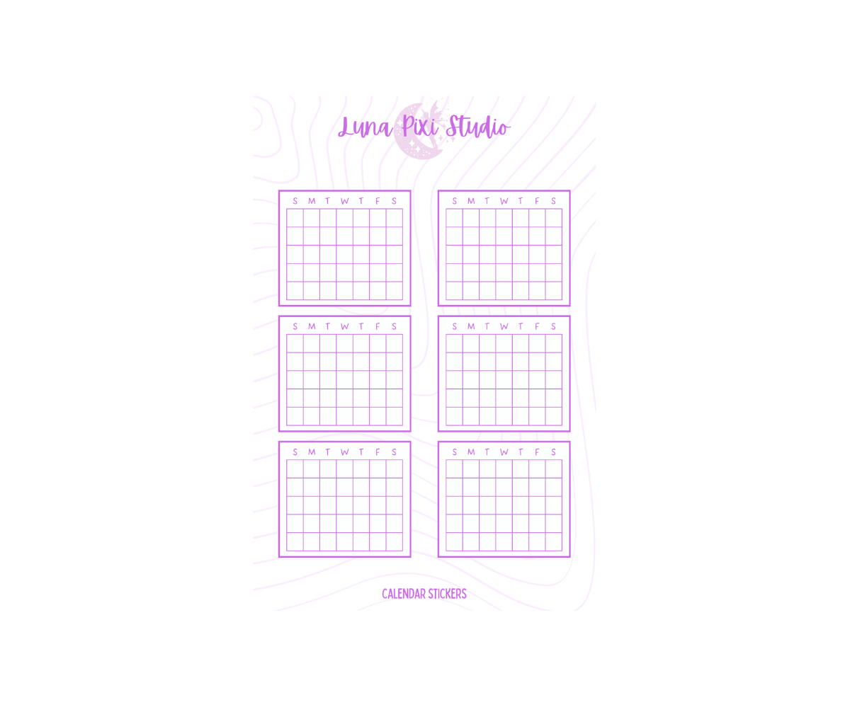 Calendar Stickers