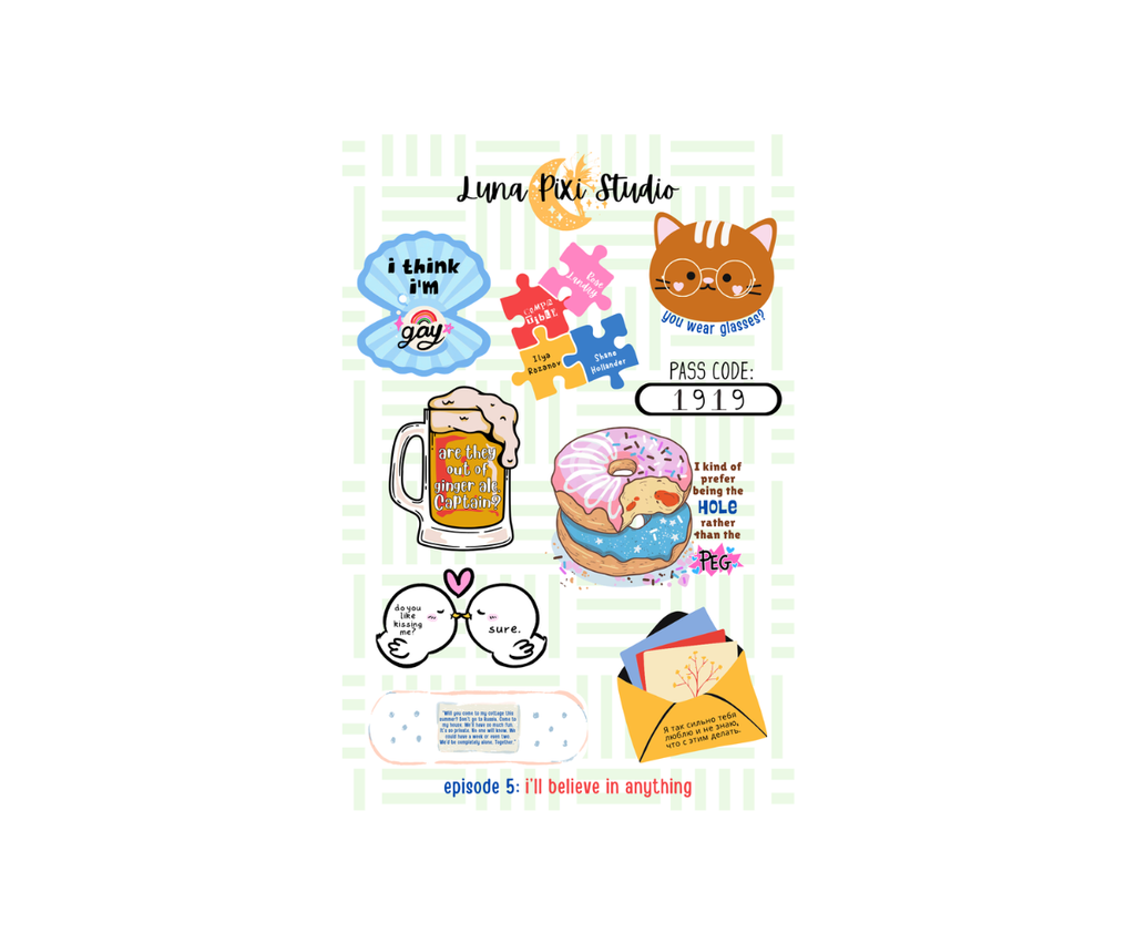 Heated Rivalry Quotes Sticker Sheet